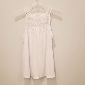 Ultra Flirt White Lacy Tank